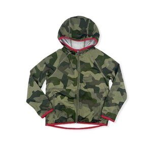 Hanna Andersson Full Zip Hooded Jacket in Camo Print